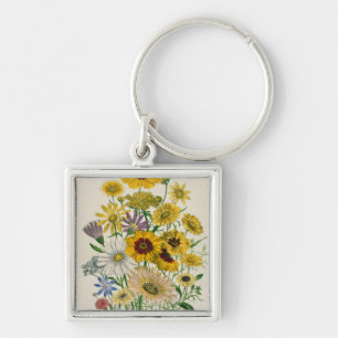 Llavero Las margaritas, platean 31 "de las señoras