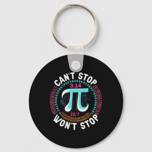 Llavero Las matemáticas del Día Retro Pi no pueden parar