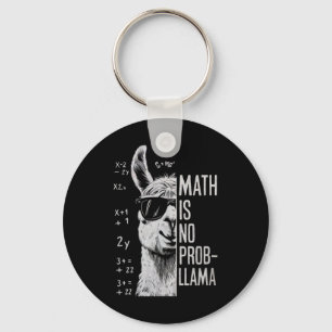 Llavero Las matemáticas no son un problema Llama divertida