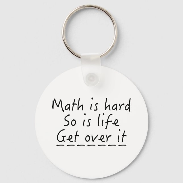 Llavero Las matemáticas son difíciles (Anverso)
