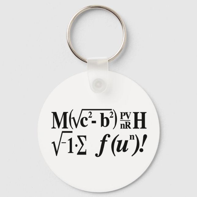 Llavero ¡Las matemáticas son divertidas! (Anverso)