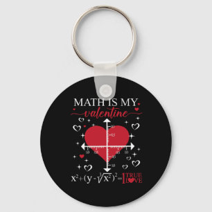 Llavero Las matemáticas son mi San Valentín Geometría Prof