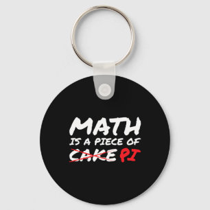 Llavero Las matemáticas son un trozo de Pi, no de pastel D