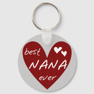 Llavero Las mejores camisetas y regalos de Nana del corazó