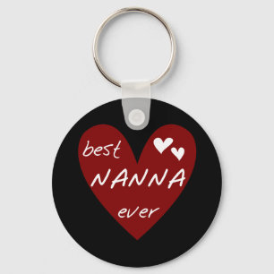 Llavero Las mejores camisetas y regalos de Nanna del coraz