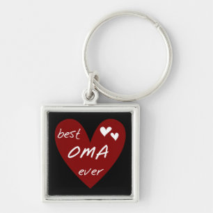 Llavero Las mejores camisetas y regalos de Oma del corazón