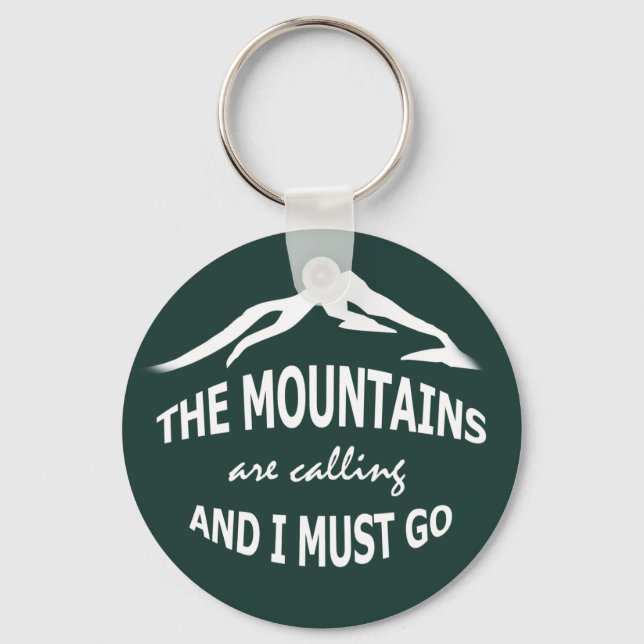 Llavero Las montañas llaman (Anverso)