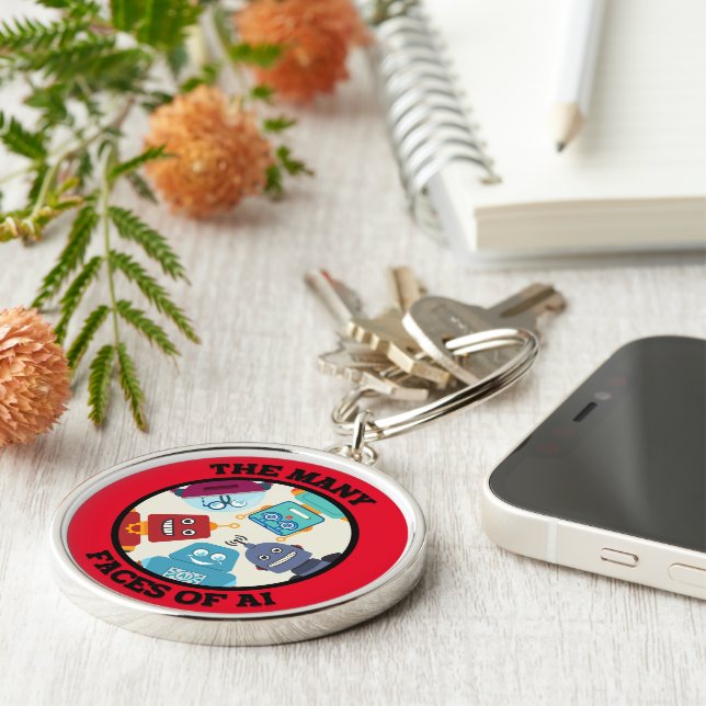 Llavero Las muchas caras de la IA (inteligencia artificial (Lado)
