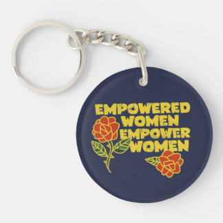 Llavero Las mujeres empoderadas por el vintage empoderan a