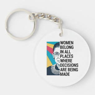 Llavero Las mujeres pertenecen a todos los lugares en que