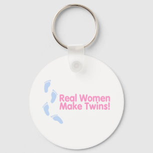 Llavero Las mujeres reales hacen al gemelo (las huellas
