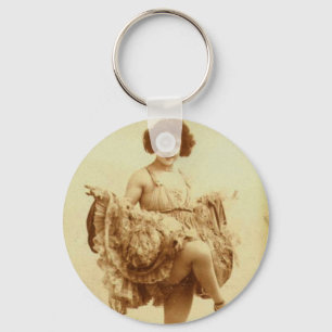 Llavero Las mujeres retras del vintage francesas