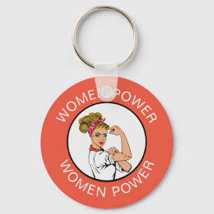 Llavero Las mujeres retro Poder Feministas y Keychain