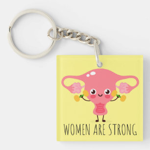 Llavero Las Mujeres Son Chistes Fuertes/Uterus Puns/Uterus