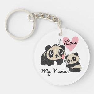Llavero Las pandas I aman a mi Nana