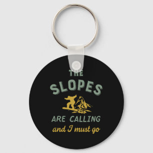Llavero Las Pistas Están Llamando Debo Ir Retro Viejo Sno