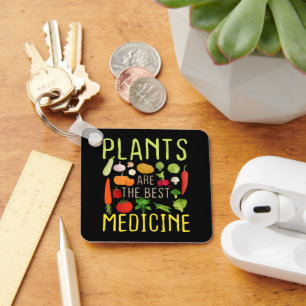 Llavero Las Plantas Son La Mejor Medicina Guay Vegetariana