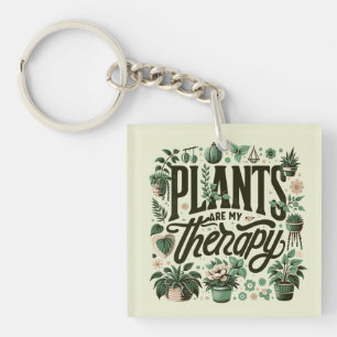 Llavero Las plantas son mi terapia