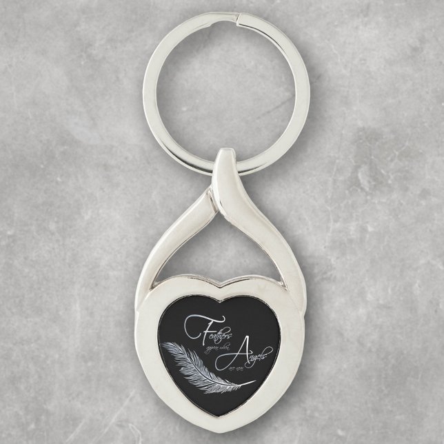 Llavero Las plumas aparecen cuando los ángeles están cerca (Subido por el creador)