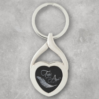 Llavero Las plumas aparecen cuando los ángeles están cerca