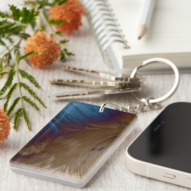 Llavero Las plumas doradas (Frente Derecha)