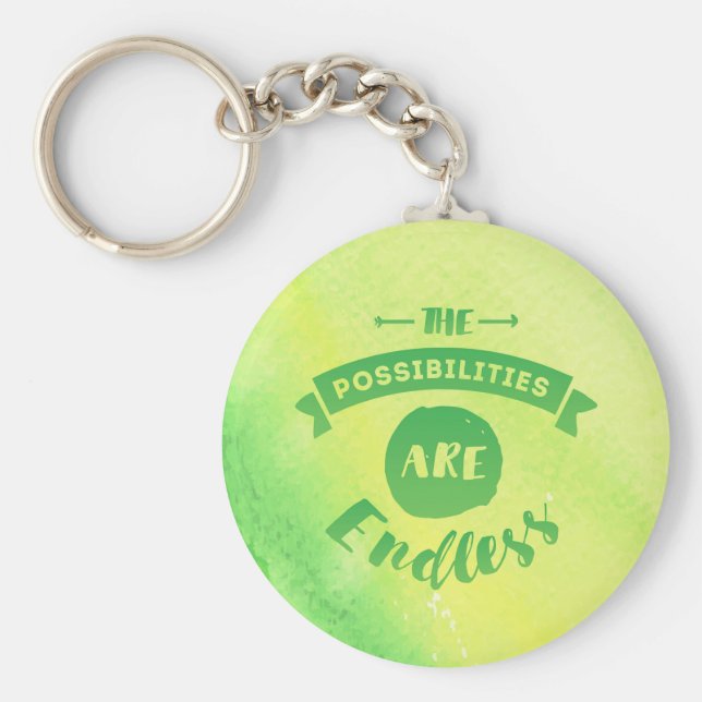 Llavero Las posibilidades son interminables claves de redo (Frente)