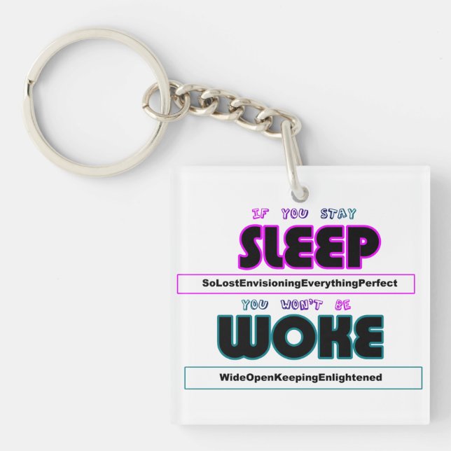 Llavero Las reflexiones revelan la cadena de caracteres (Frente)