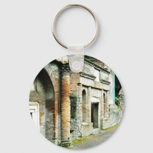 Llavero Las ruinas de Pompeya - mercado con templos