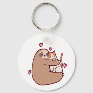 Llavero Las tragamonedas y los gatos son los mejores amigo