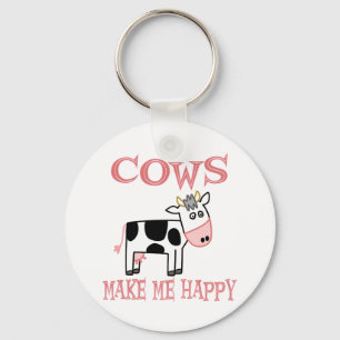Llavero Las vacas me hacen feliz