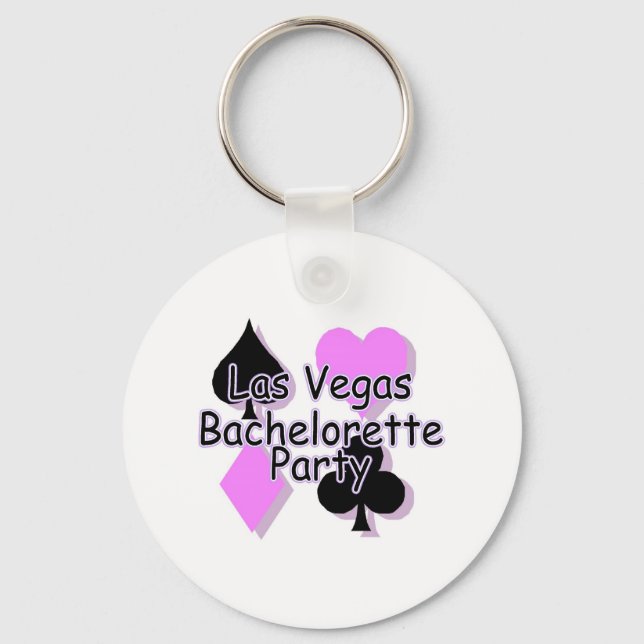 Llavero Las Vegas Bachelorette Party Card (Anverso)