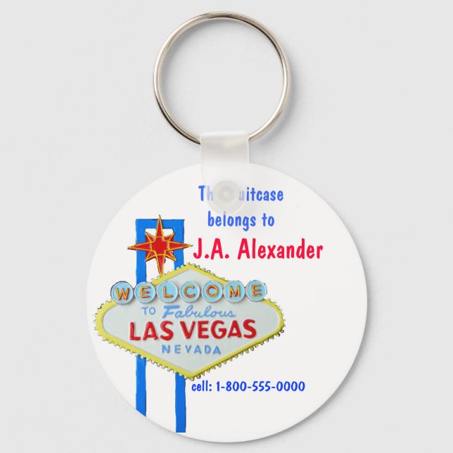 Llavero Las Vegas Bag Tags (Anverso)
