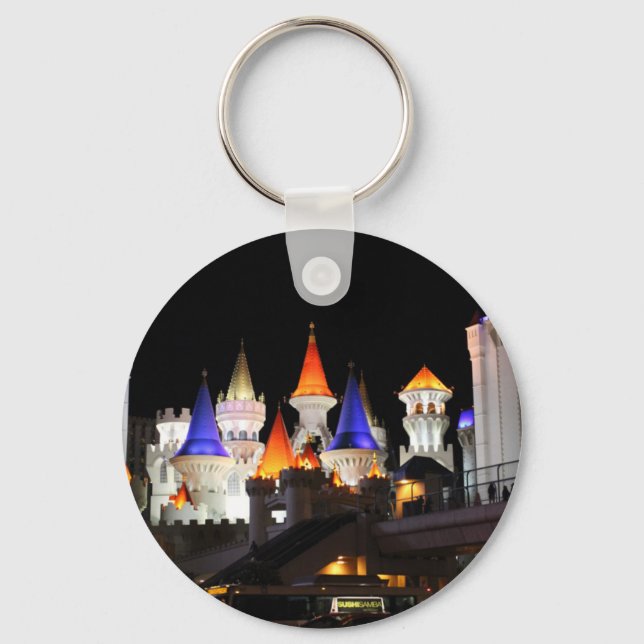Llavero Las Vegas Castle Hotel Gaming Vegas City Colorous (Anverso)