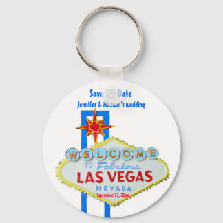 Llavero Las Vegas Guarda la Fecha Personalizada Ocasión