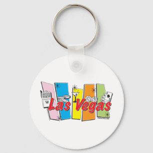 Llavero Las Vegas-Retro