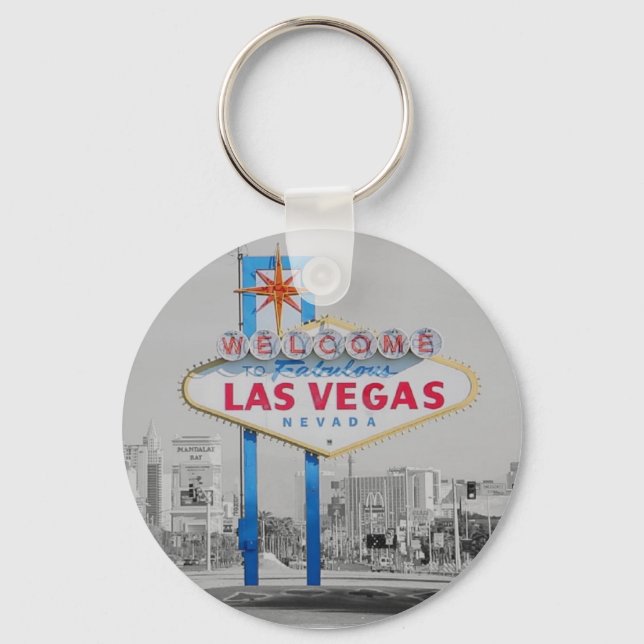 Llavero Las Vegas Sign Retro Keychain (Anverso)