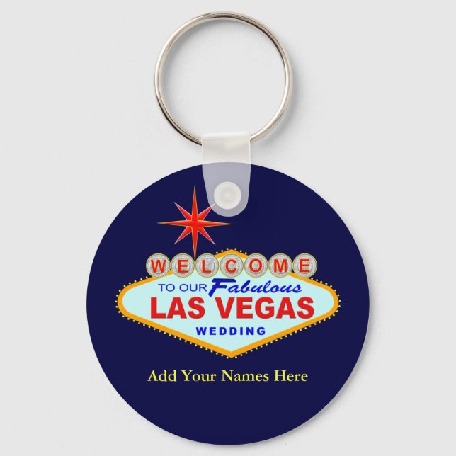 Llavero Las Vegas Wedding Key Chain (Anverso)