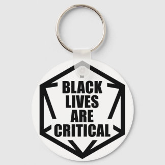 Llavero Las vidas negras BLM son críticas [B&W]