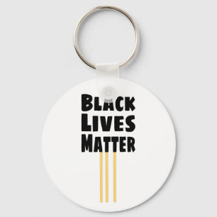 Llavero Las vidas negras importan BLM tres franjas amarill
