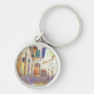 Llavero Las vistas de Florencia hicieron en acuarela