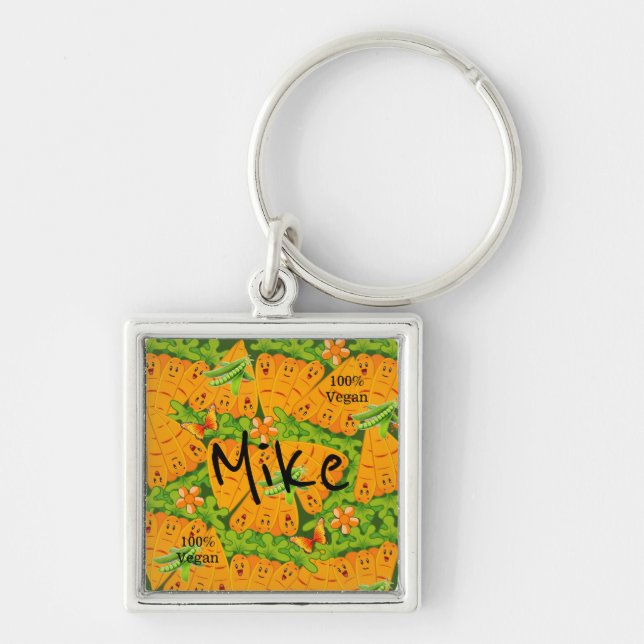 Llavero ¡Las zanjas y las margaritas 100% Vegan Key Chain! (Frente)