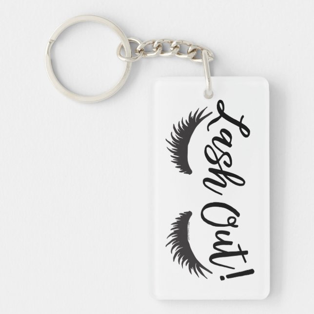 Llavero Lash Out Eyelash Lash Salon Makeup Artista (Frente)
