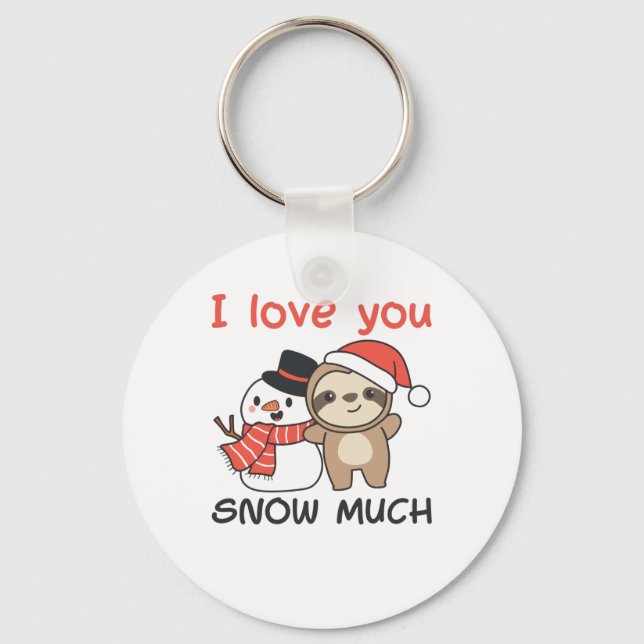 Llavero Lástima que te amo Nieva mucho muñeco de nieve (Anverso)