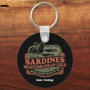 Llavero Lata de sardinas mediterránea vintage Retro Seacut