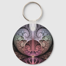 Llavero Latido, Arte fractal de fantasía surrealista abstr