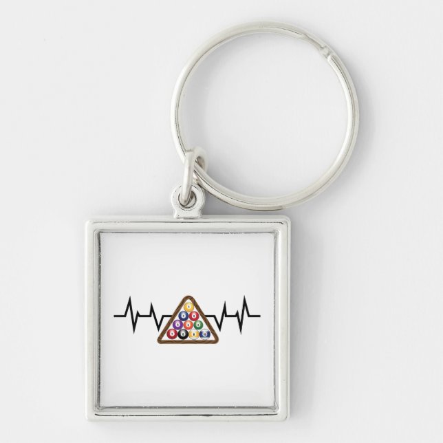 Llavero Latido de la banca de la banca de Billiard (Frente)