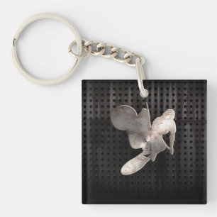 Llavero Látigo De Motocross; Negro Guay