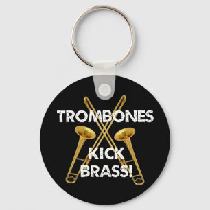Llavero ¡Latón del retroceso de los Trombones!