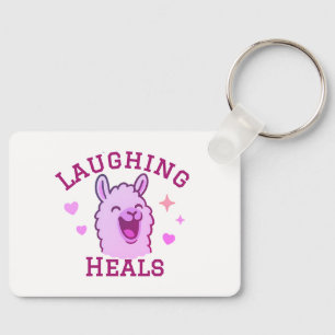 Llavero Laughing Heals Cute Llama Keychain