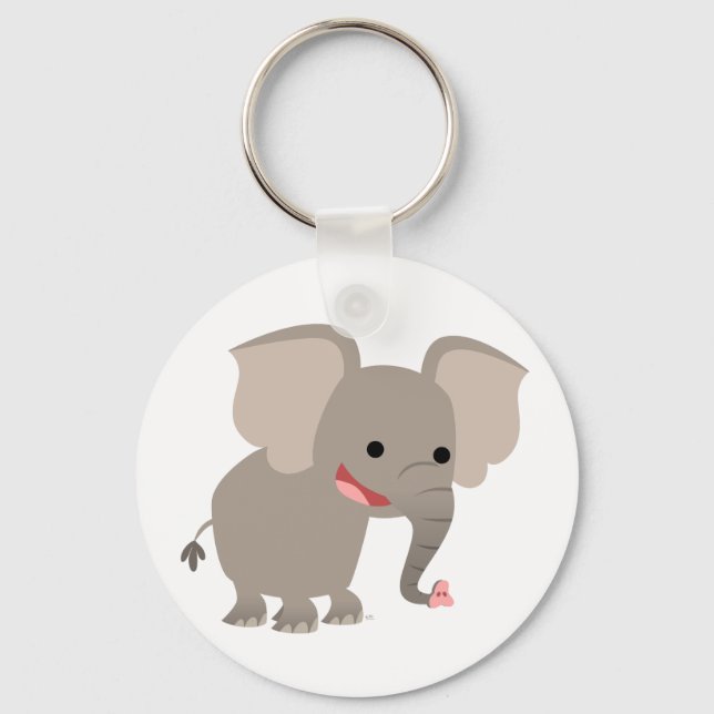 Llavero Laughing Personalizado Elephant Keychain (Anverso)